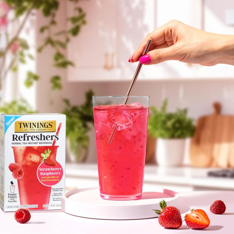Twinings شاي الأعشاب المنعش بنكهة الفراولة والتوت من توينينغز، مشروب فوري، 5 قطع (عبوة من 6) - Image 4